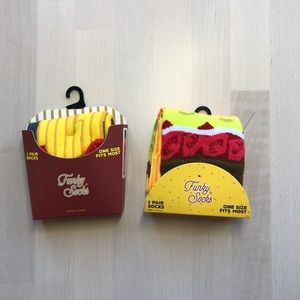 Funky Socks Burger and French Fries Socks Bundle